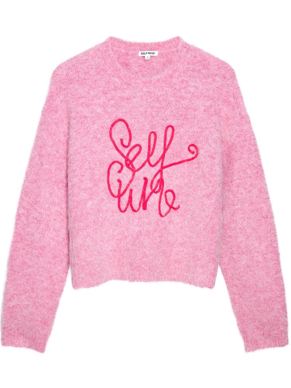 NWOT - Selfwho Pink Alpaca Blend Sweater Knit Top